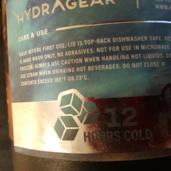 Hydragear - NWT 40 oz Stainless Steel Tumbler, BPA Fee, 12 Hour Temp Control... - Picture 2 of 16